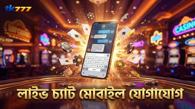 লাইভ চ্যাট সুবিধা মোবাইল থেকে ত্বরান্বিত যোগাযোগ নিশ্চিত করে।