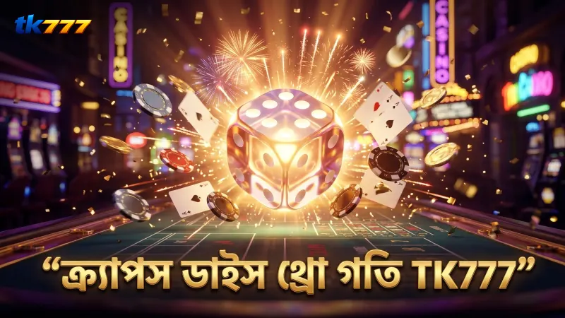 ক্র্যাপস লাইভে ডাইস থ্রোর গতি ও ফলাফল বুঝতে সাহায্য করে।