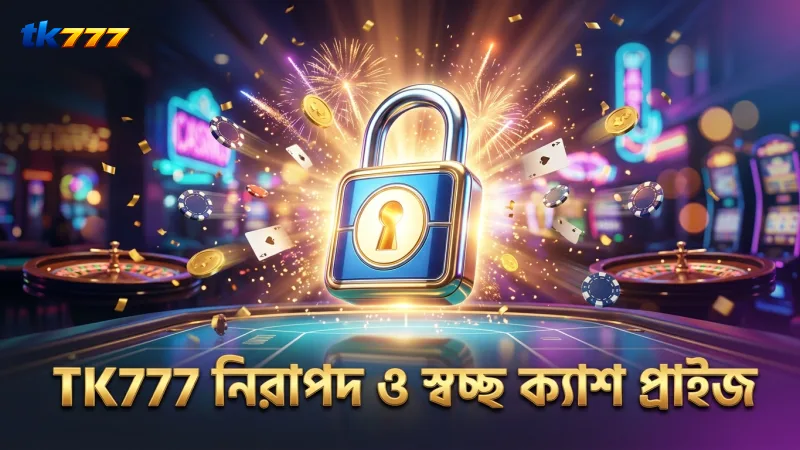 TK777 প্ল্যাটফর্মে স্বচ্ছ ক্যাশ প্রাইজ ও নিরাপত্তা নিশ্চিত।
