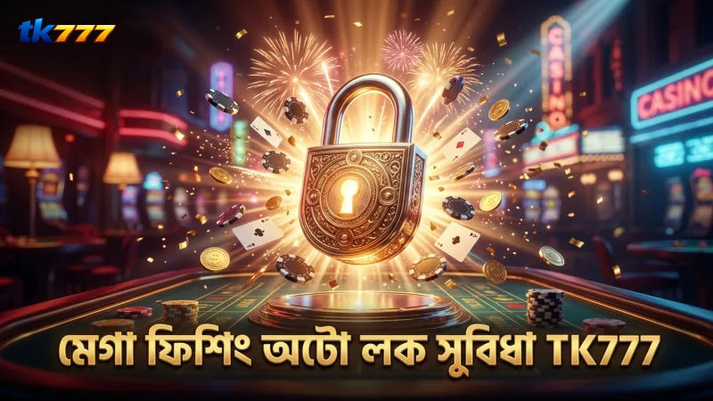মেগা ফিশিং গেমে অটো-লক ব্যবহারে ইনিংস উন্নতি।