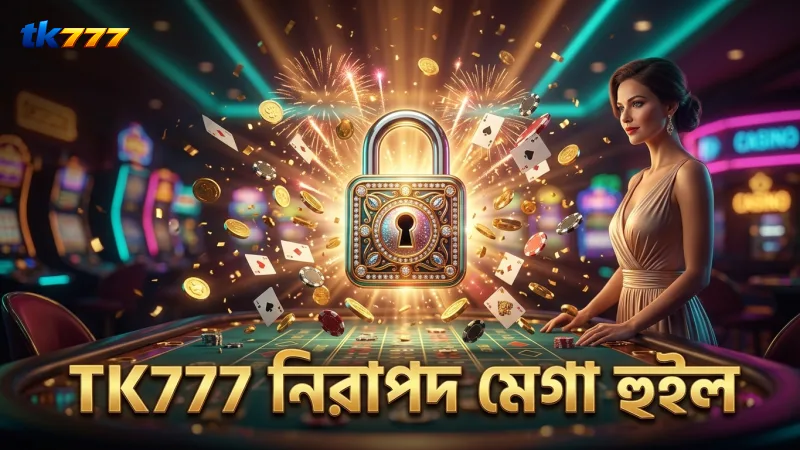 TK777 প্ল্যাটফর্মে মেগা হুইল খেলার নিরাপত্তা নিশ্চিত।