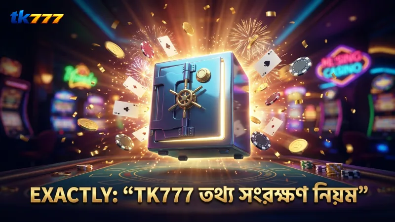 TK777 গোপনীয়তা নীতিতে তথ্য সংরক্ষণের সঠিক নিয়মাবলী