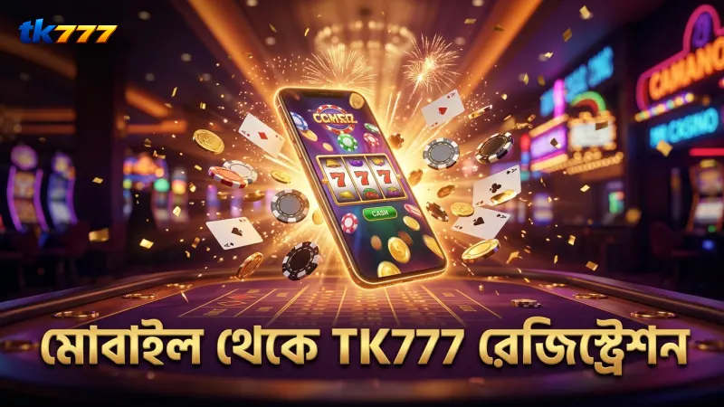 মোবাইল থেকে TK777 রেজিস্ট্রেশন দ্রুত ও সহজ সম্পন্ন করুন